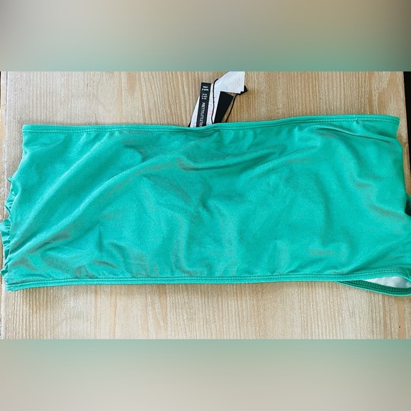 NWT Pretty Little Thing green / gold high waisted, full coverage bikini; 3X - Picture 9 of 9